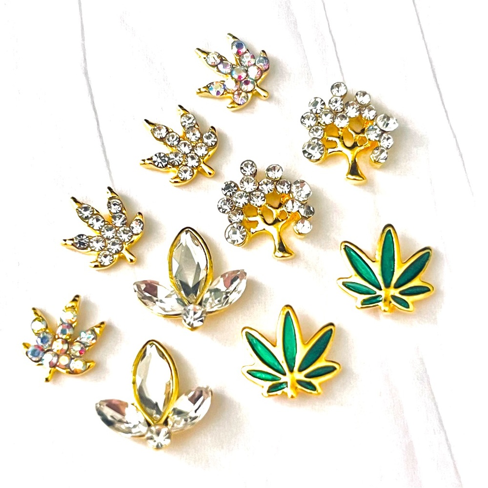 10 piece nail  art charm set